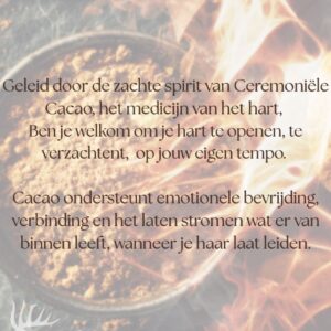 cacao cacao ceremony flyer