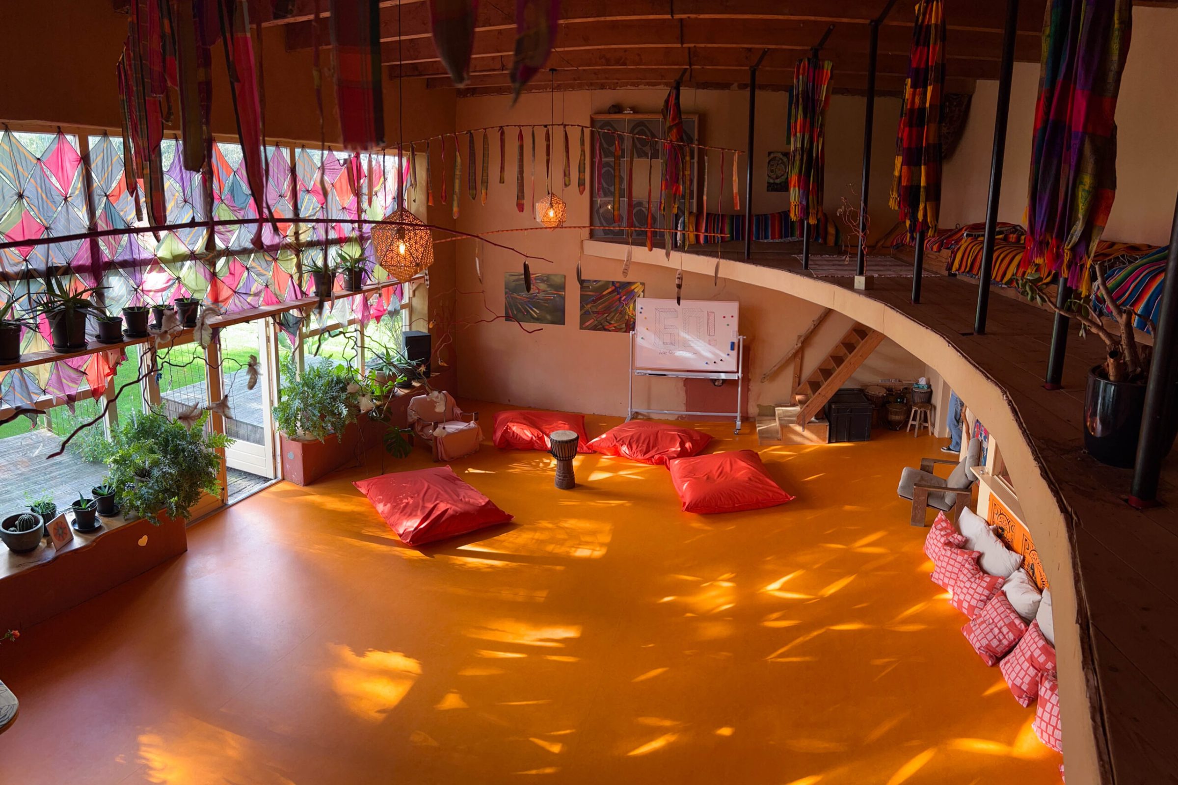 grote zaal van bovenaf